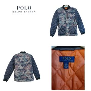 POLO RALPH LAUREN BOYS NYLON QUILTED CAMO JACKET
